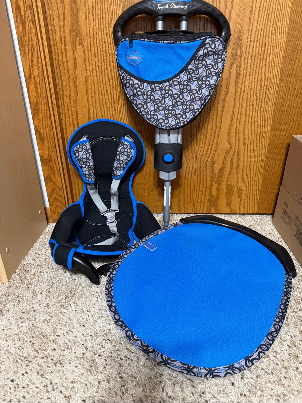 Accessories Only To A SmarTrike Blue Multi Stage Toddler Tricycle Buckles Handle